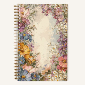 Classic Old Fashioned Flowers Notizbuch