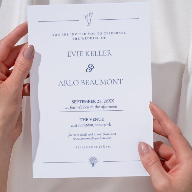 Classic Old Money Wedding Einladung (Von Creator hochgeladen)