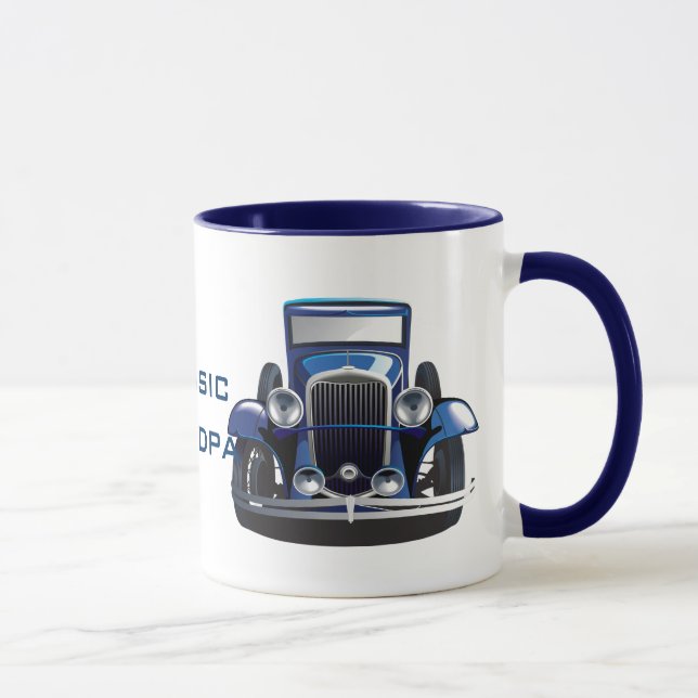 Classic Opa Classic Car Design Coffee Tasse (Rechts)