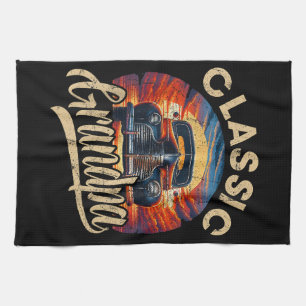 Classic Opa Funny Sprichwort Car Lover Vater Pap Geschirrtuch