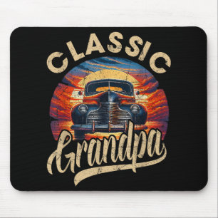Classic Opa Funny Sprichwort Car Lover Vater Pap Mousepad
