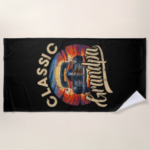 Classic Opa Funny Sprichwort Car Lover Vater Pap Strandtuch