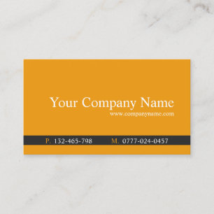 Classic Orange & Gray Beruflich - Visitenkarte