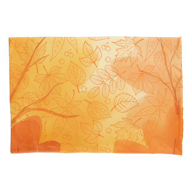 Classic orange leaves Fall/Autumn Kissenbezug (Vorderseite)