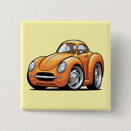 Classic Orange Toon Car Button