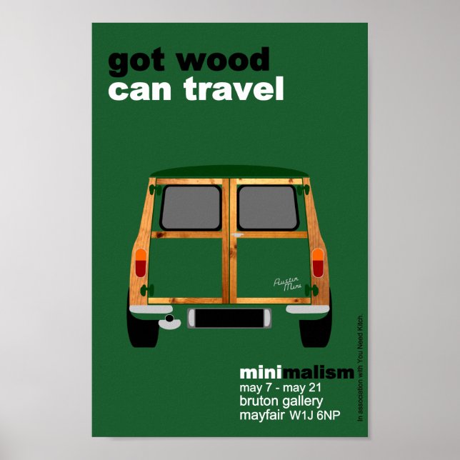 Classic Original Mini Countryman Ausstellung Poster (Vorne)