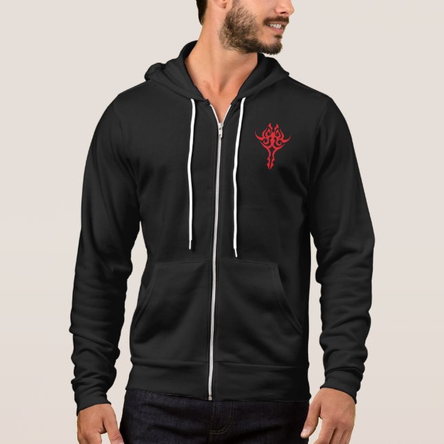 Classic Ornamental Floral Border Elegant Design Hoodie (Vorderseite)