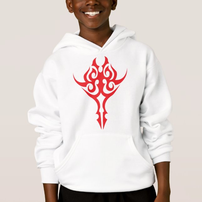 Classic Ornamental Floral Border Elegant Design Hoodie (Vorderseite)