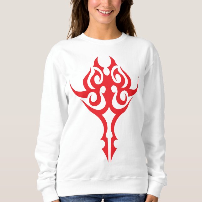 Classic Ornamental Floral Border Elegant Design Sweatshirt (Vorderseite)