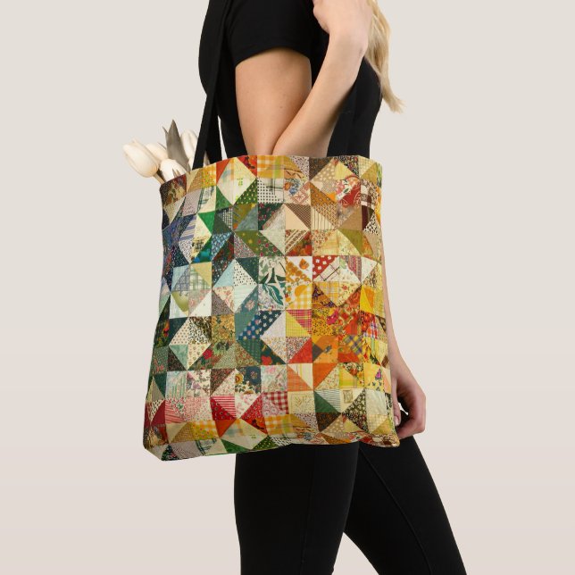 Classic Patchwork Fabric Design Tote Bag Tasche (Von Nahem)