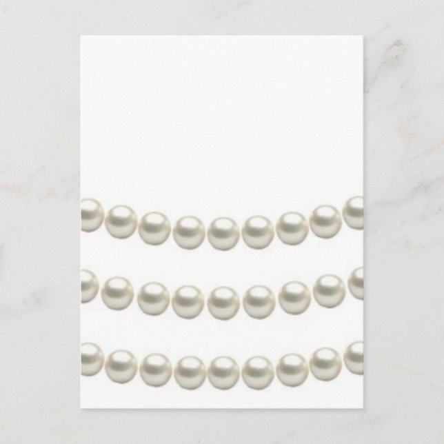 Classic Pearls Postkarte (Vorderseite)