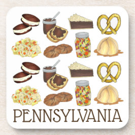 Classic Pennsylvania PA Dutch Amish Food Geschirr Getränkeuntersetzer