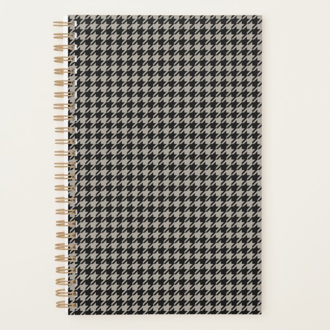 Classic Pepita Houndstooth Motif Black Grey (Devant)