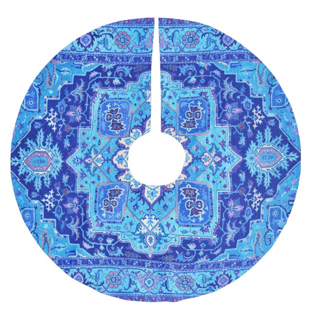 CLASSIC PERSIAN RUG - Blau Polyester Weihnachtsbaumdecke (Vorderseite)