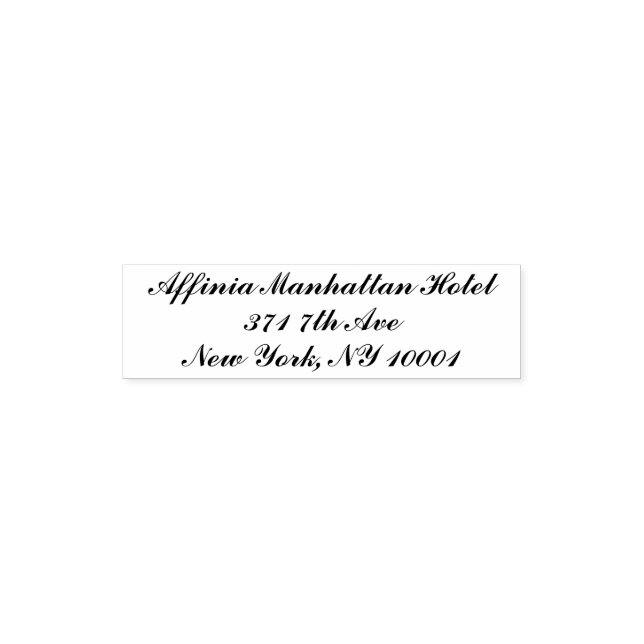 Classic Personalized Self Inking Address Stamp Pri Permastempel (Design)