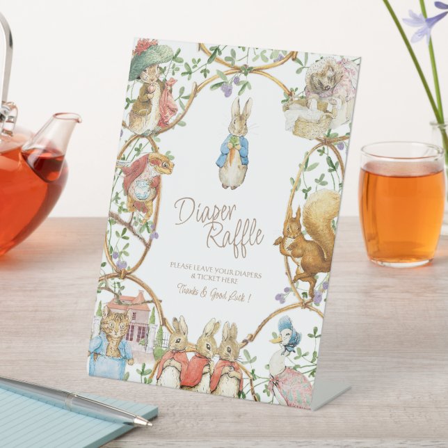 Classic Peter der Rabbit Baby Duwer Windschutzsche Sockelschild (In Situ)