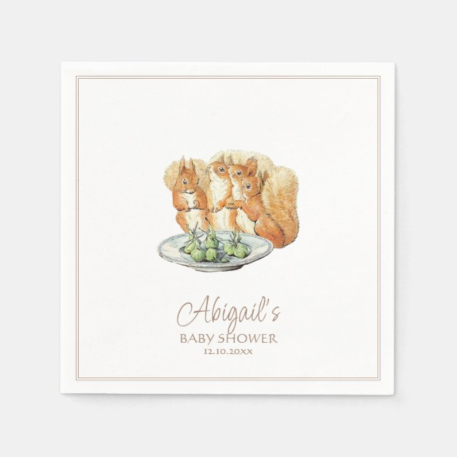 Classic Peter der Rabbit Beatrix Potter Baby Serviette (Vorderseite)