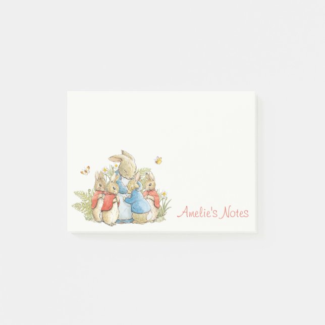 Classic Peter der Rabbit Beatrix Potter Sweet Post-it Klebezettel (Vorderseite)