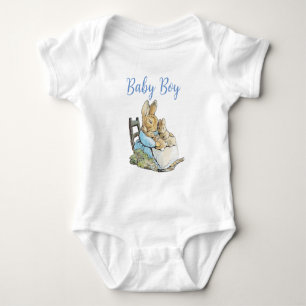 Classic Peter der Rabbit Twins Personalisiert Baby Strampler