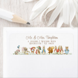 Classic Peter the Rabbit Baby Duwer Address Label