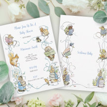 Classic Peter the Rabbit Baby Shower Einladung
