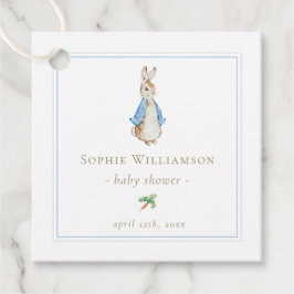 Classic Peter the Rabbit Baby Shower Geschenkanhänger