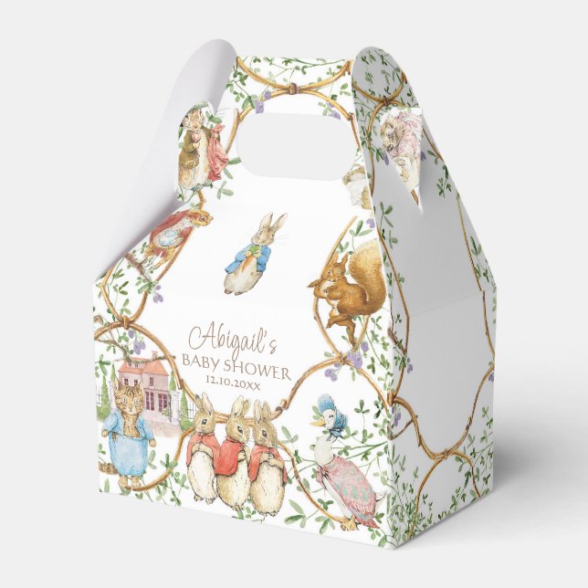 Classic Peter the Rabbit Baby Shower Geschenkschachtel (Vorderseite)