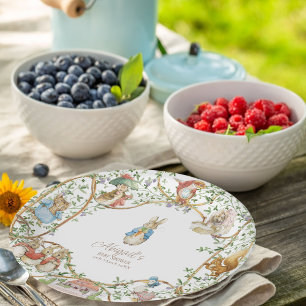 Classic Peter the Rabbit Baby Shower Pappteller