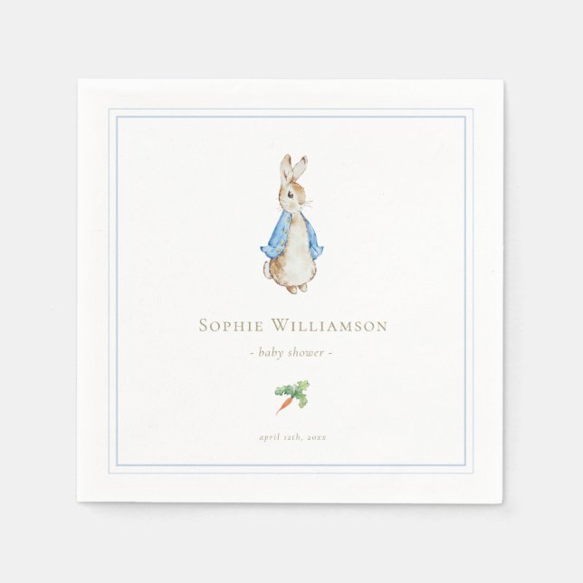 Classic Peter the Rabbit Baby Shower Serviette (Vorderseite)