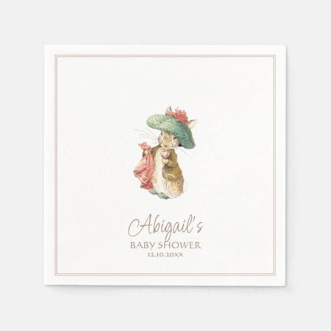 Classic Peter the Rabbit Baby Shower Serviette (Vorderseite)