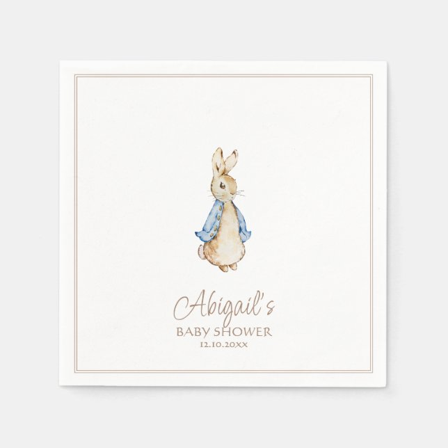 Classic Peter the Rabbit Baby Shower Serviette (Vorderseite)