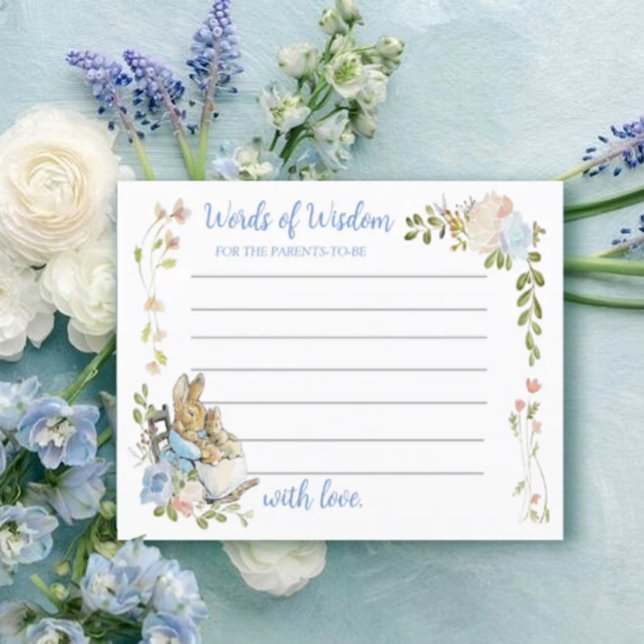 Classic Peter the Rabbit Twin Shower Advice Card (Von Creator hochgeladen)