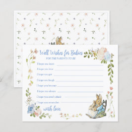 Classic Peter the Rabbit Twin Shower Advice Card