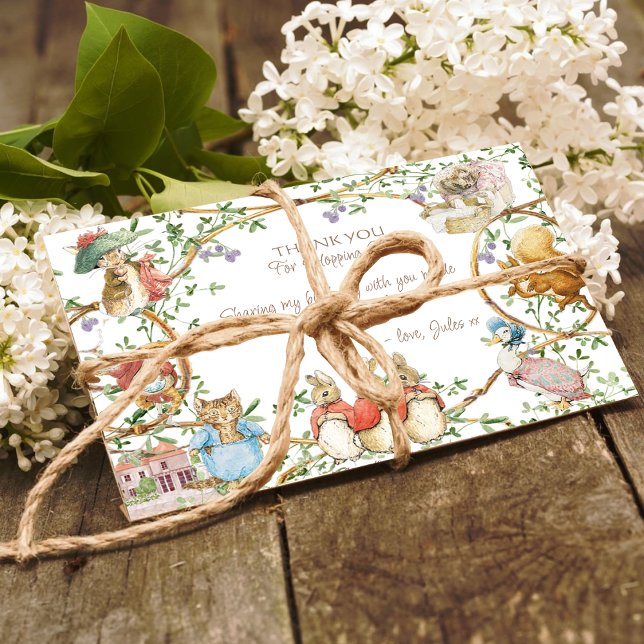 Classic Pierre le lapin Carte de remerciements d'a (Créateur téléchargé)