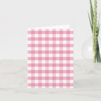 Classic Pink Gingham Patten 