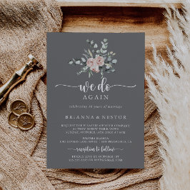 Classic Pink Rose Gray machen wir wieder neu Einladung