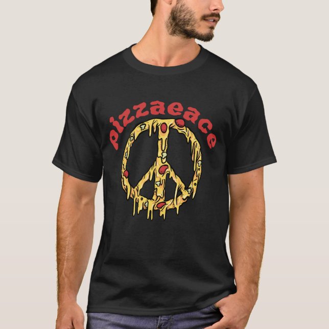 Classic Pizza Peace T-Shirt (Vorderseite)