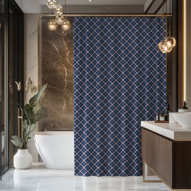 Classic Plaid Curtain Gift for the Modern Man Duschvorhang (Classic Plaid Curtain Gift for the Modern Man)