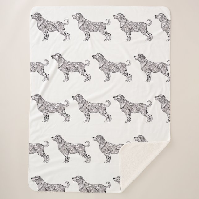 Classic Plaid Sherpa Blanket (Devant)