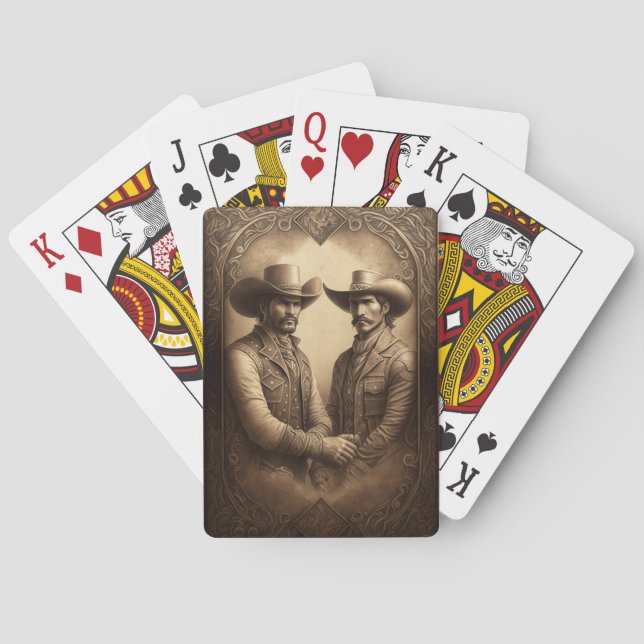 Classic Playing Cards Cowboys 3 Spielkarten (Rückseite)