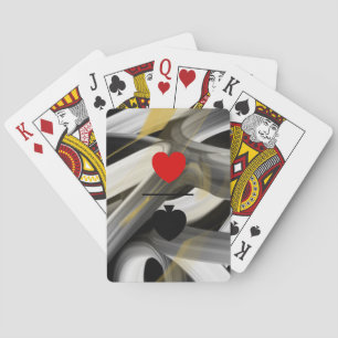 Classic Playing Cards Trend Abstrakt Schwarz Dunke Spielkarten