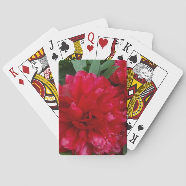 Classic Playing Cards vom Red Peony Foto Spielkarten (Rückseite)