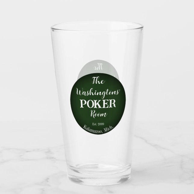 Classic Playing Cartes Poker Salle Verre - Plain (Devant)