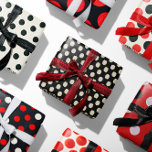 Classic Polka Dot White Black Krawatte Collection Geschenkpapier Set<br><div class="desc">Dieses Set von drei besteht aus einem Weiß mit schwarzen Polka-Punkten,  einem Schwarz mit weißen Polka-Punkten und einem Set mit beiden Farben. Dieses Aussehen ist klassisch und modern und wir hoffen,  dass Sie sie genießen werden.</div>