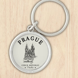 Classic Prague Czech Republic Landscape Schlüsselanhänger