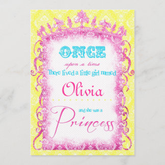 Classic Princess Party Invites Einladung