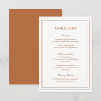 Classic Pumpkin Orange Elegante Wedding