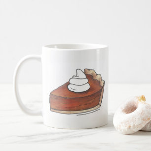 Classic Pumpkin Pie Slice Erntedank Dinner Food Kaffeetasse
