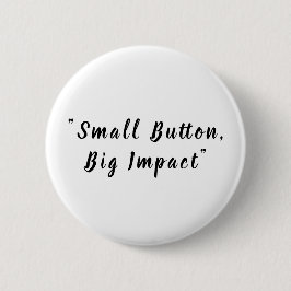 Classic Pure White Solid Customizable Round Button