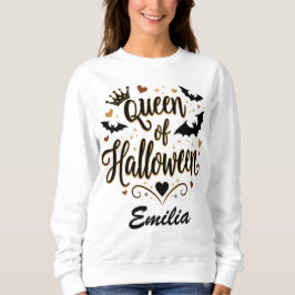 Classic Queen of Halloween Individuelle Name Shirt